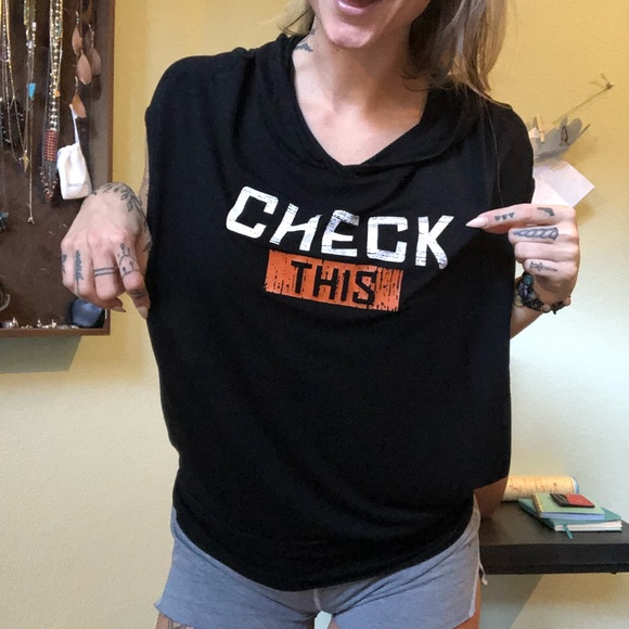 Beachbody Tops - “Check This” Hooded T-Shirt